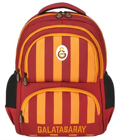 Galatasaray Nakışlı Sarı Kırmızı Çubuk Desenli Erkek Çocuk Okul ve Günlük Sırt Çantası - ME25539