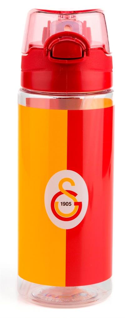 Galatasaray Sarı Kırmızı Baskılı 500 ml Pipetli Okul ve Günlük Matara/Suluk - 25571