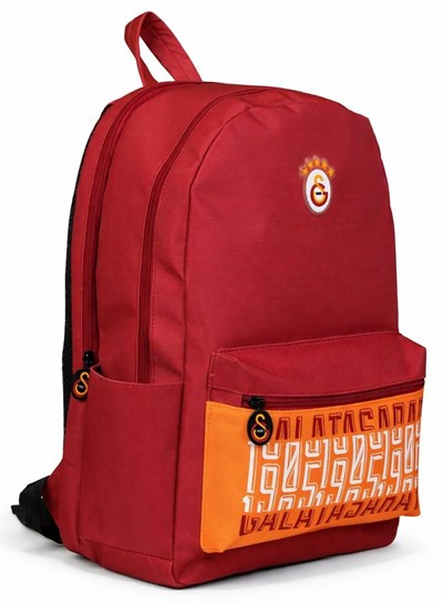 Galatasaray Üç Bölmeli Galatasaray 1905 Baskılı Erkek Çocuk Kırmızı Okul ve Günlük Sırt Çantası - 26525