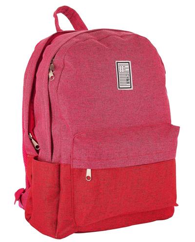 Its Just My Bag Keten Pembe Kırmızı Kız Kolej Okul Çantası