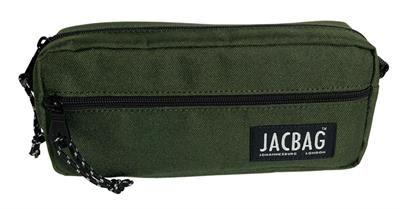 Jacbag Çift Fermuarlı Haki Yeşil Erkek Çocuk Kalem Kutusu