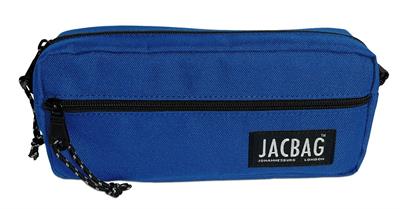 Jacbag Çift Fermuarlı Saks Mavi Erkek Çocuk Kalem Kutusu