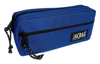 Jacbag Çift Fermuarlı Saks Mavi Erkek Çocuk Kalem Kutusu