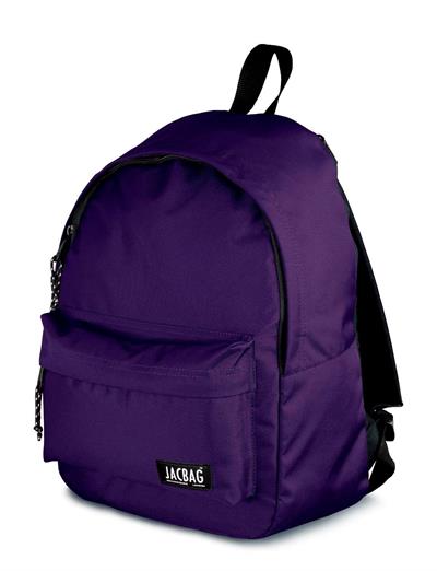 Jacbag Classic İki Bölmeli Mor Okul Günlük Seyahat Sırt Çantası