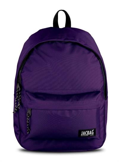 Jacbag Classic İki Bölmeli Mor Okul Günlük Seyahat Sırt Çantası