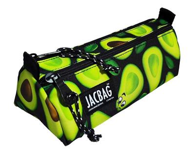 Jacbag Dual Prime İki Bölmeli Üçgen Avokado Yeşil Kız Çocuk/Kadın Kalem Çantası