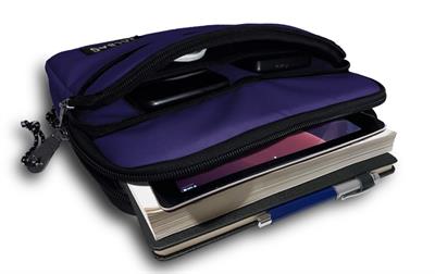 Jacbag Mor Kız Çocuk ve Kadın Üç Cepli Tablet Telefon Defter Çantası