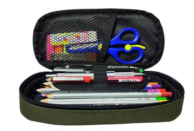 Jacbag Oval Medium Haki Yeşil Erkek Çocuk Kalem Çantası