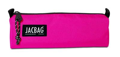 Jacbag Pembe Kız Çocuk Tek Bölmeli Üçgen Okul ve Ofis Kalem Kutusu