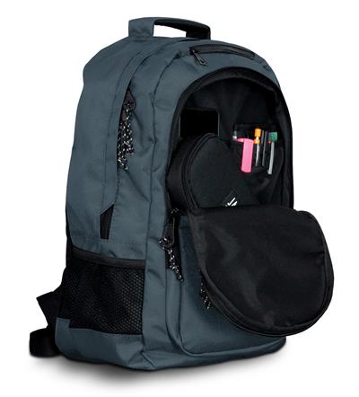 Jacbag Student Üç Bölmeli Gri Çocuk Genç Yetişkin Sırt Çantası - Okul, Günlük Seyahat