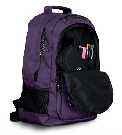 Jacbag Student Üç Bölmeli Mor Çocuk Genç Yetişkin Sırt Çantası - Okul, Günlük Seyahat