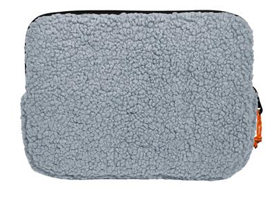 Jacbag Teddy Açık Gri/Turuncu Peluş Erkek Çocuk Tablet Çantası