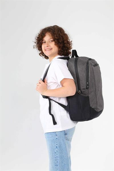 Jordan Air Arizona Gri Üç Bölmeli Erkek Çocuk Sırt Çantası - Q3127