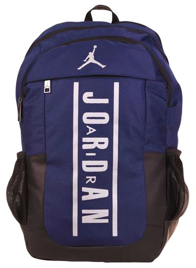 Jordan Air Boston Lacivert Renk Laptop Bölmeli Okul ve Günlük Sırt Çantası - Q3114