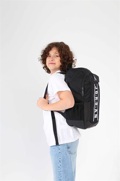 Jordan Air Boston Siyah Renk Laptop Bölmeli Okul ve Günlük Sırt Çantası - Q3112