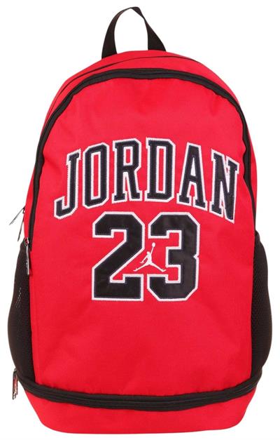 Jordan Air Chicago Kırmızı Üç Gözlü Jordan 23 Yazılı  Okul ve Günlük Sırt Çantası - Kız - Q3134