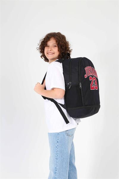Jordan Air Chicago Siyah Üç Gözlü Jordan 23 Yazılı Okul ve Günlük Sırt Çantası - Erkek - Q3132
