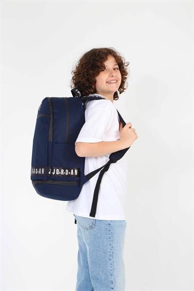 Jordan Air Georgia Lacivert, Erkek Çocuk, Dört Bölmeli Okul ve Günlük Sırt Çantası - Q3148
