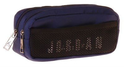 Jordan Air New York Navy Blue Üç Bölmeli Lacivert Erkek Çocuk Kalem Çantası/Kalemlik - Q3167