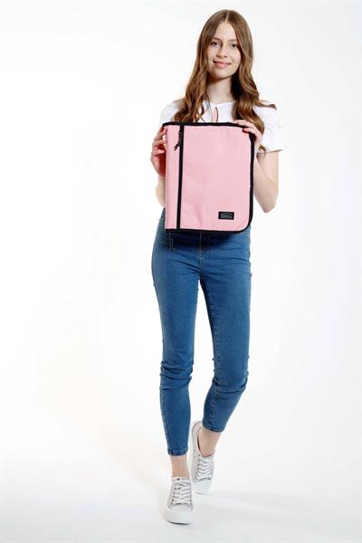 Kaukko A - Forganizer Laptop, Tablet ve Kalemler İçin Dosya Çanta - Pembe - Tek Renk - K2350