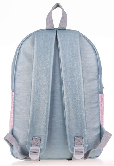 Kaukko Amazing Üç Gözlü Kız Simli Gri Okul Sırt Çantası - Ortaokul, Lise