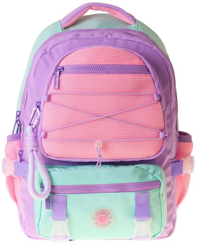 Kaukko Beş Gözlü Mesh Lilac Kız Çocuk Lila - Pembe Okul ve Günlük Sırt Çantası - K1849