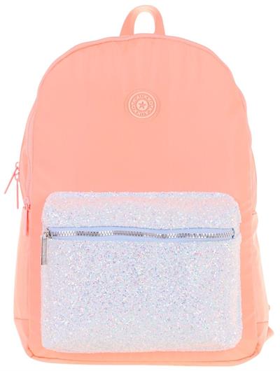 Kaukko Bright Kız Çocuk Taşlı Somon Üç Bölmeli Okul Çantası - K1810