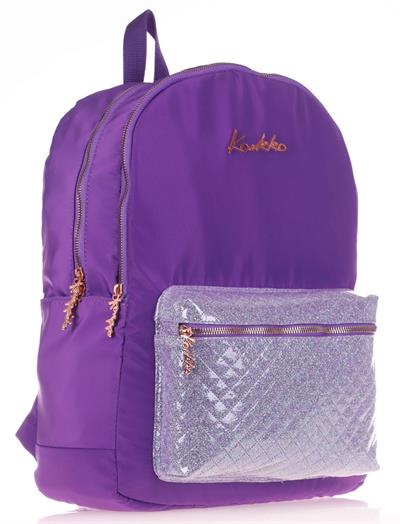 Kaukko Bright Mor Kapitone Okul ve Günlük Sırt Çantası - Kız