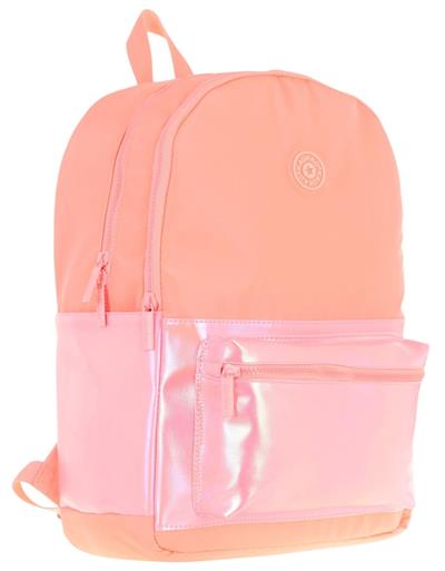 Kaukko Cube Üç Bölmeli Kız Çocuk Somon Okul Çantası - K1820