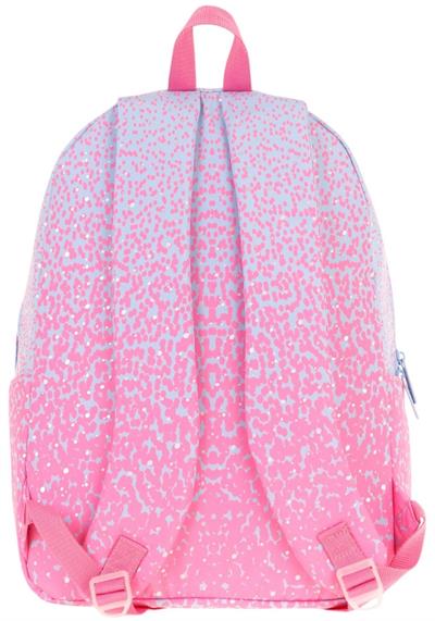 Kaukko Dots Kız Çocuk Üç Bölmeli İlkokul ve Ortaokul Çantası - Pembe Nokta Desenli - K1803