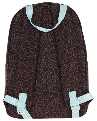 Kaukko Double Colors Üç Bölmeli Kız Çocuk Okul ve Günlük Sırt Çantası - Siyah Turkuaz - K1835