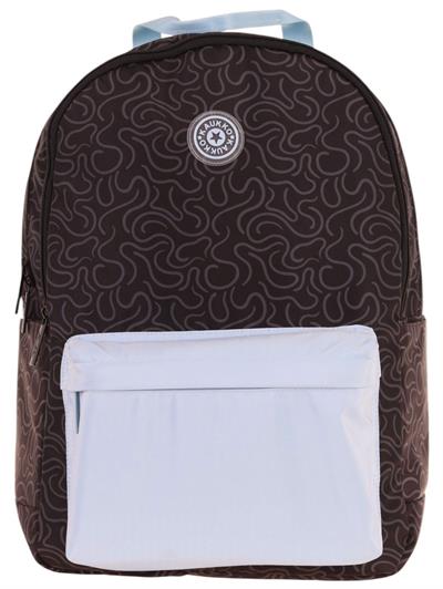 Kaukko Double Colors Üç Bölmeli Kız Çocuk Okul ve Günlük Sırt Çantası - Siyah Mavi - K1839