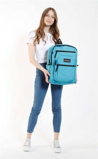 Kaukko Full Pocket Okul ve Günlük Sırt Çantası - Turkuaz