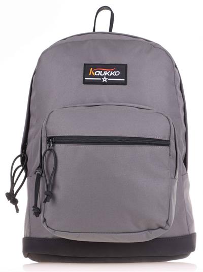Kaukko Gri Üç Bölmeli Okul Günlük Sırt Çantası ve Kalemlik Seti