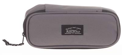 Kaukko Gri Üç Bölmeli Okul Günlük Sırt Çantası ve Kalemlik Seti