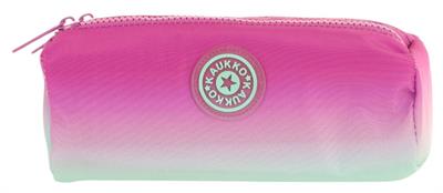 Kaukko İki Bölmeli Kız Çocuk Okul Kalem Çantası - Pembe Turkuaz - K2709