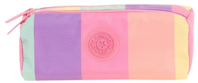 Kaukko İki Bölmeli Kız Çocuk Okul Kalem Çantası - Pembe Çok Renkli - K2713
