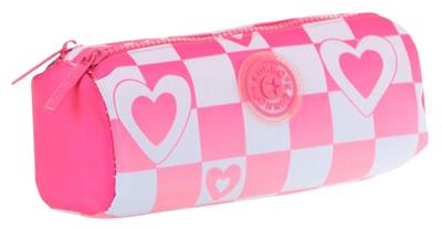 Kaukko İki Bölmeli Kız Çocuk Okul Kalem Çantası - Pembe Mavi - K2699