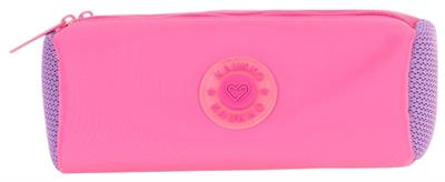 Kaukko İki Bölmeli Kız Çocuk Okul Kalem Çantası - Pembe Mor - K2741