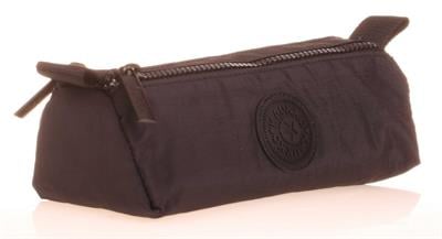 Kaukko İki Bölmeli Krinkıl Kumaş Kalem Çantası - Kahverengi - K2642