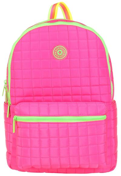 Kaukko Kapitoneli Üç Bölmeli Pembe Yeşil Kız Çocuk Okul ve Günlük Sırt Çantası - K1771