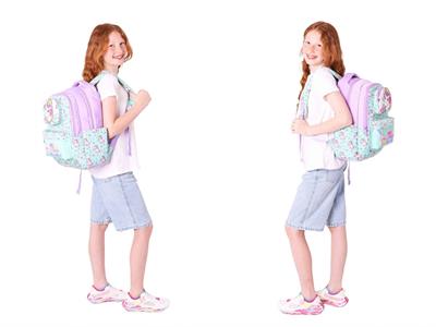 Kaukko Kids 3D Unicorn Şekilli Kız Çocuk Üçlü Okul Çantası Seti/Takımı - Turkuaz (L5234+L7234+L8234)