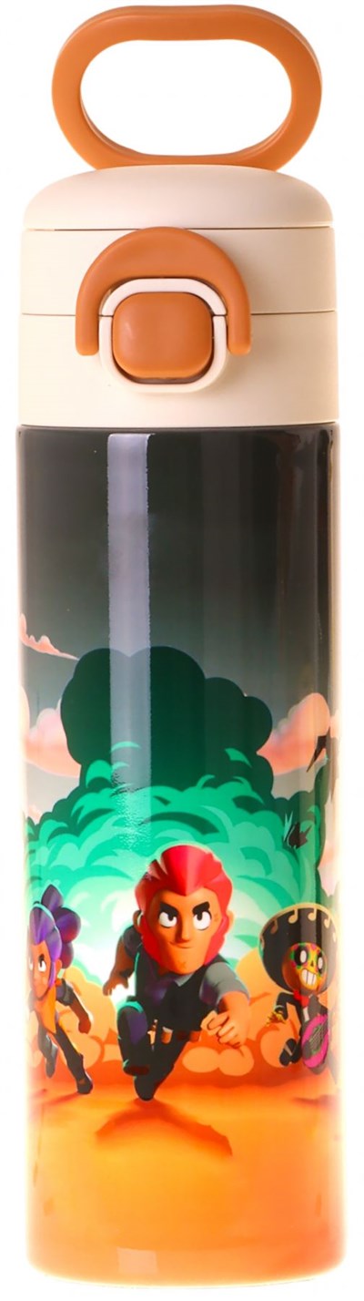 Kaukko Kids 520 ml Aviator Baskılı Siyah Erkek Çocuk Çelik Termos Matara (Çift İçim Kilitli Kapak) - L5427