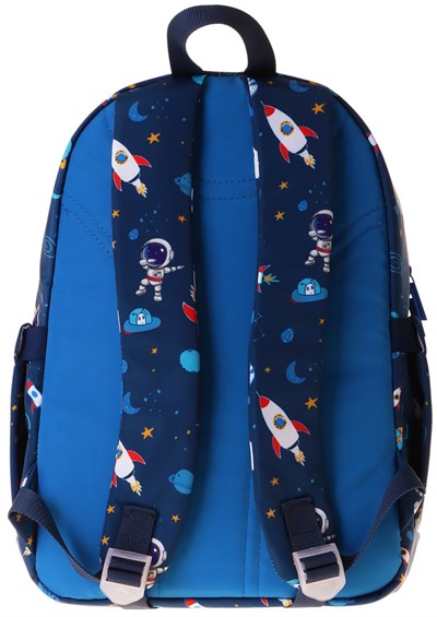 Kaukko Kids Erkek Çocuk Astronot Baskılı Okul Çantası - Lacivert - Space - L5364