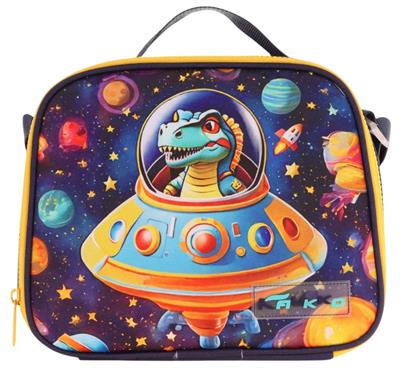 Kaukko Kids Erkek Çocuk Isı Yalıtımlı Okul/Piknik Beslenme Çantası (Astrnot Dinazor) L7273
