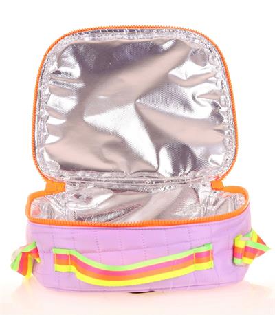 Kaukko Kids Isı Yalıtımlı Kız Çocuk Lila Turuncu Beslenme Çantası