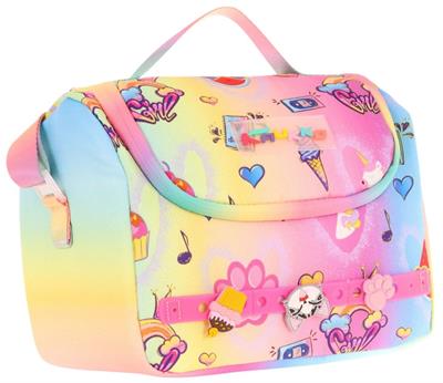 Kaukko Kids Isı Yalıtımlı, Silikon Aksesuarlı Beslenme Çantası - Mavi Sarı - Kız Çocuk - L7244