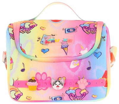 Kaukko Kids Isı Yalıtımlı, Silikon Aksesuarlı Beslenme Çantası - Mavi Sarı - Kız Çocuk - L7244