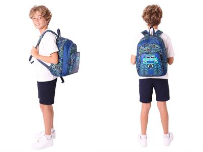Kaukko Kids Kamyon Detaylı Okul Çantası (L5261) ve Thermo Beslenme Çantası (L7261) Seti - Erkek Çocuk