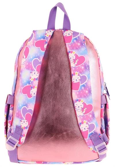 Kaukko Kids Kedi Şekilli Kız Çocuk Dört Gözlü Okul Çantası - L5219